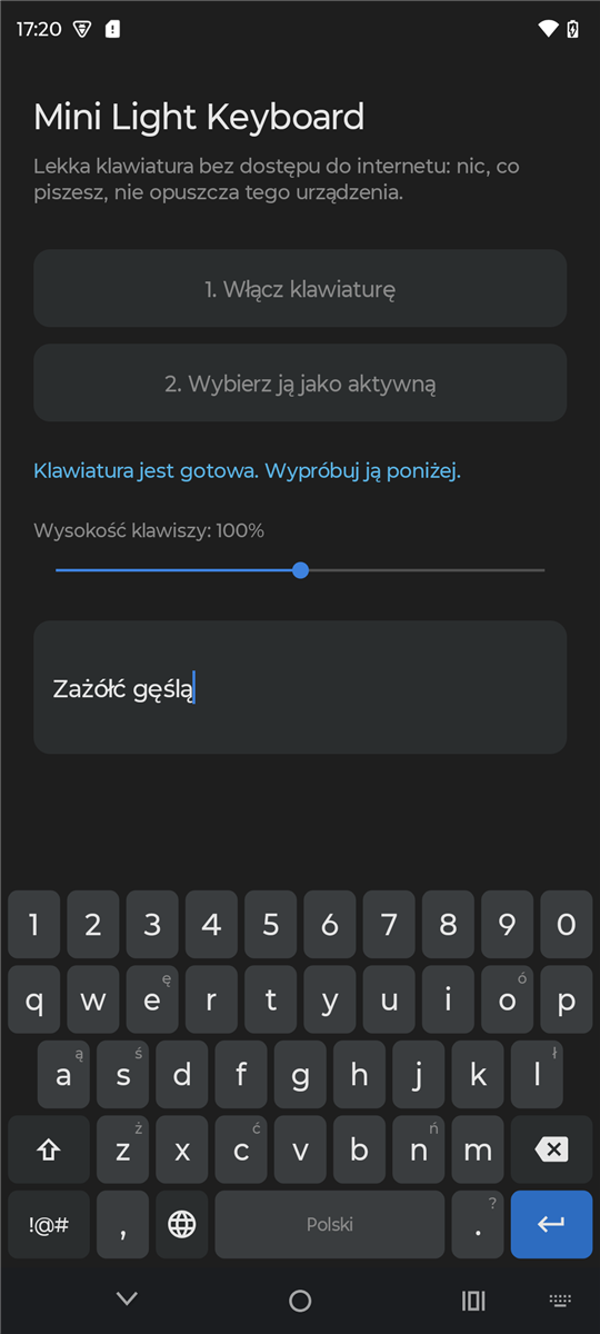 MLK - Mini Light Keyboard — zrzut ekranu 1 z 4